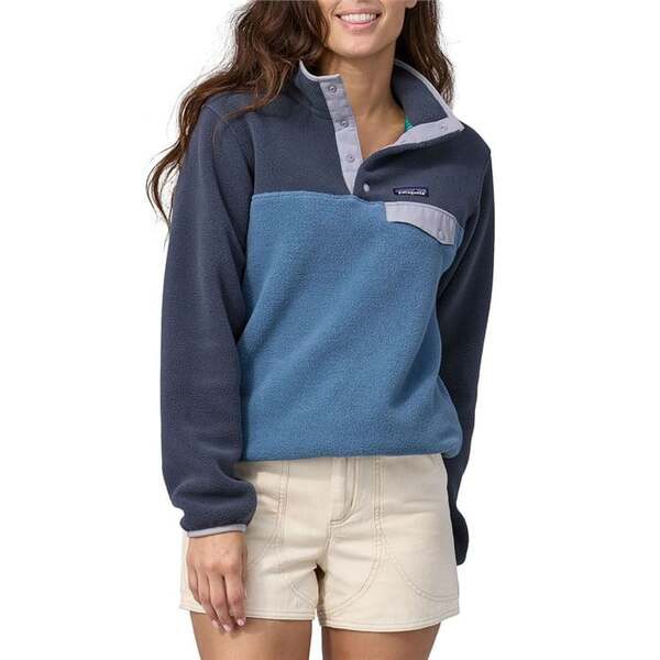 パタゴニア レディース パーカー・スウェット アウター Patagonia Lightweight Synchilla Snap-T Pullover Fleece - Women's Utility Blu