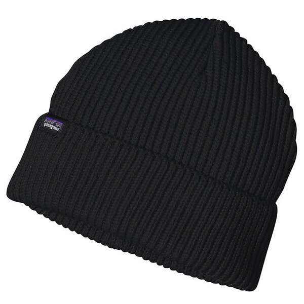 パタゴニア メンズ 帽子 アクセサリー Patagonia Fishermans Rolled Beanie Black