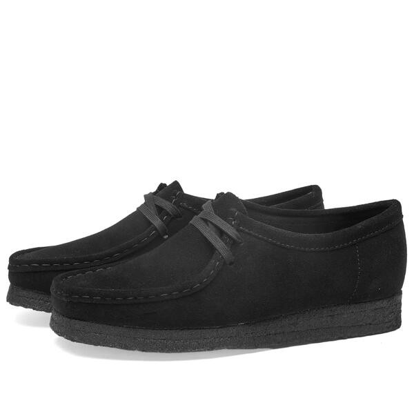 クラークス レディース スニーカー シューズ Clarks Originals Wallabee W Black Suede