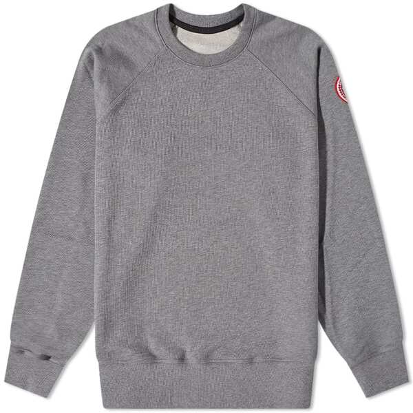 カナダグース メンズ パーカー・スウェット アウター Canada Goose Huron Crew Sweat Stone Heatherの通販は