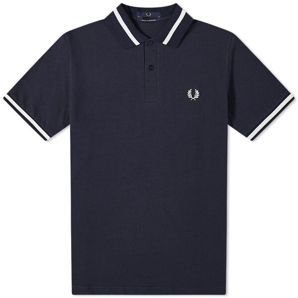 フレッドペリー メンズ ポロシャツ トップス Fred Perry Original Single Tipped Polo Navy