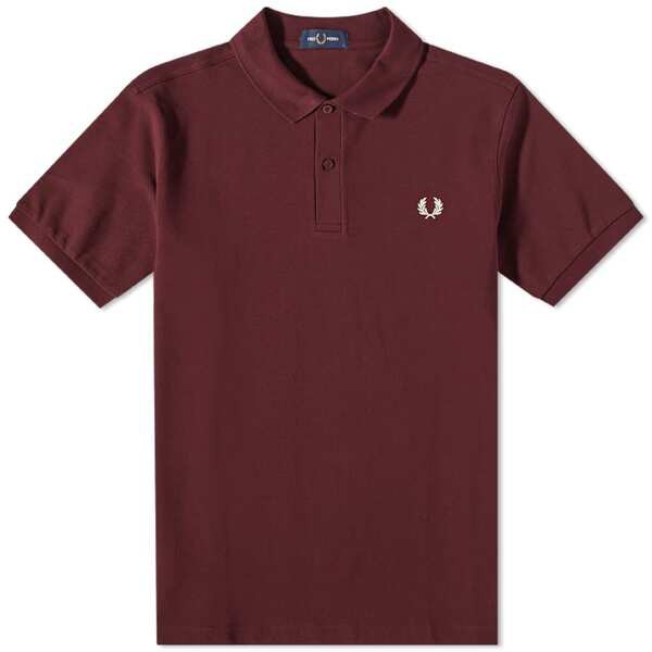 フレッドペリー メンズ ポロシャツ トップス Fred Perry Authentic Plain Polo Oxblood