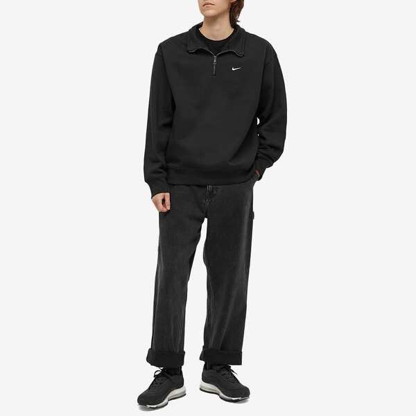 ナイキ メンズ パーカー・スウェット アウター Nike NRG Quarter Zip Top Black & White