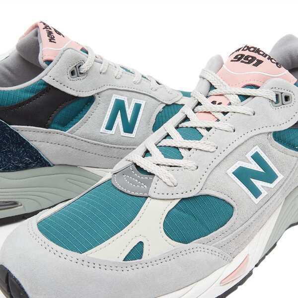 ニューバランス メンズ スニーカー シューズ New Balance M991PSG - Made in England Grey & Teal