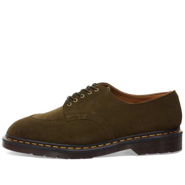 ドクターマーチン メンズ ブーツ・レインブーツ シューズ Dr. Martens 2046 5-Eye Shoe Olive Repello Calf  Suede