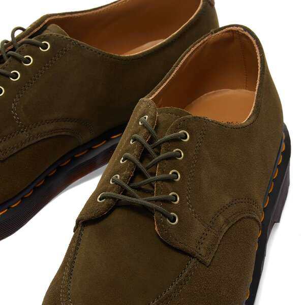 ドクターマーチン メンズ ブーツ・レインブーツ シューズ Dr. Martens 2046 5-Eye Shoe Olive Repello Calf  Suede