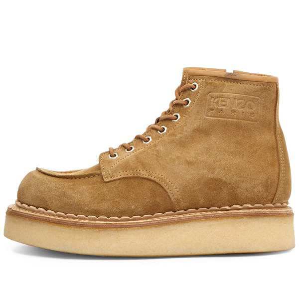 ケンゾー レディース ブーツ・レインブーツ シューズ Kenzo Kenzoyama Lace-Up Boots Beige