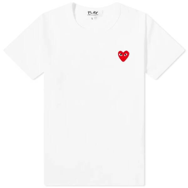 Comme des garcons play 2025 women's basic logo tee