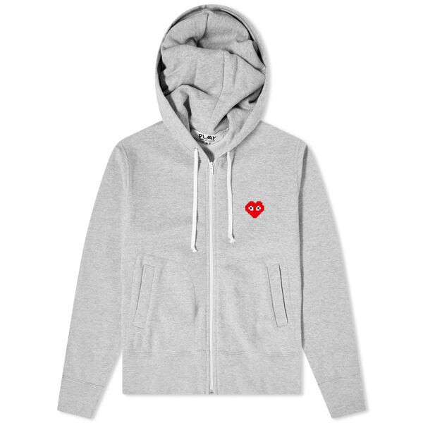 コム・デ・ギャルソン レディース パーカー・スウェット アウター CDG Play Invader Heart Hooded Sweat Grey