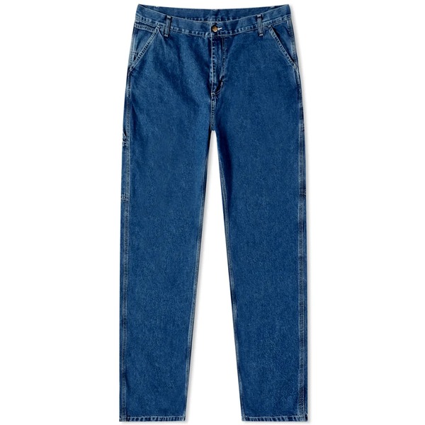 カーハート メンズ カジュアルパンツ ボトムス Carhartt WIP Denim Single Knee Pant Blue Stone Washed