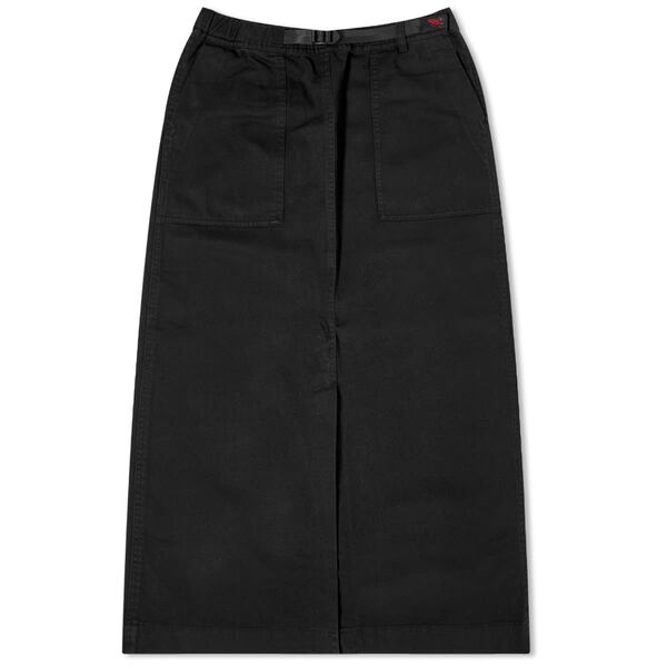 グラミチ レディース スカート ボトムス Gramicci Long Baker Midi Skirt Blackの通販は