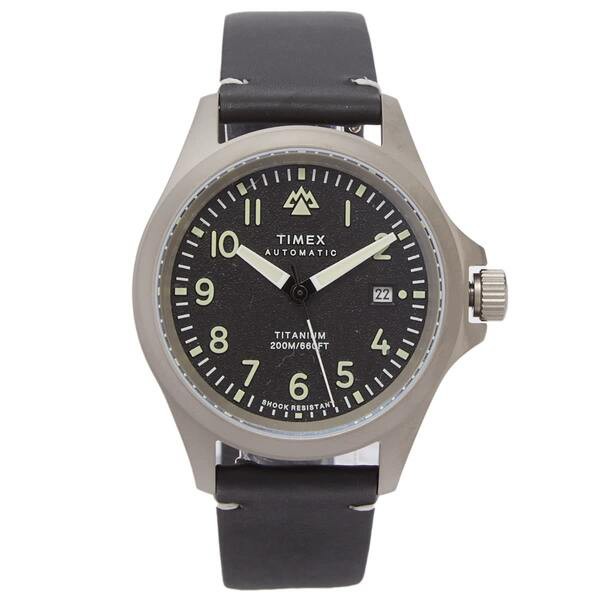 タイメックス メンズ 腕時計 アクセサリー Timex Expedition North Titanium Automatic 41mm Watch Black