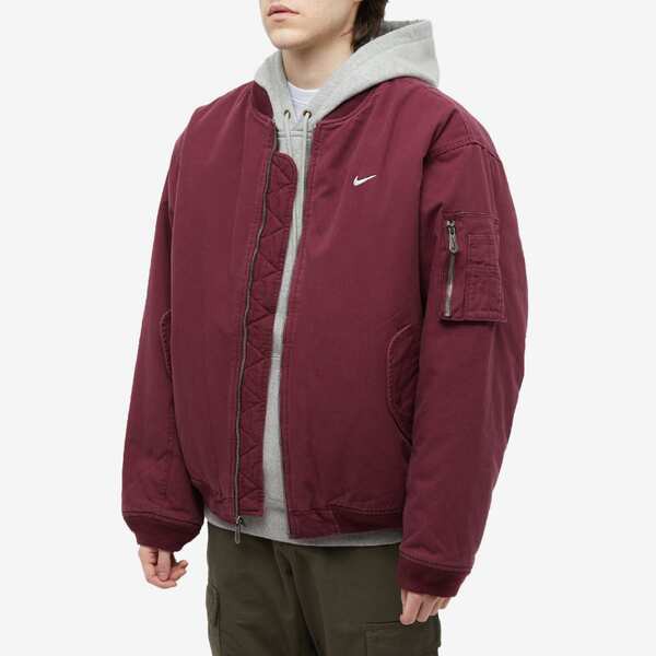 ナイキ メンズ ジャケット・ブルゾン アウター Nike Life Flight Jacket Night Maroon & White