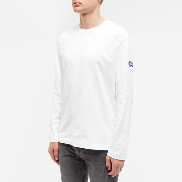 レア　COMME des GARÇONS Tシャツ XL ホワイト PLAY COMME des GARÇONS: Unisex T-Shirt (WHITE) | DSMG E-SHOP