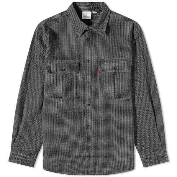 グラミチ メンズ シャツ トップス Gramicci O.G. Seersucker Canyon Shirt Deep Grey Garment Dyed