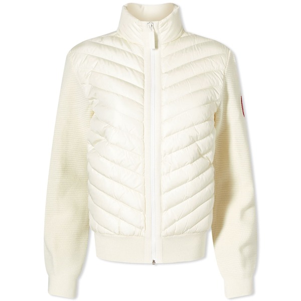 カナダグース レディース ジャケット・ブルゾン アウター Canada Goose Hybridge Padded Knit Jacket Beigeの通販は