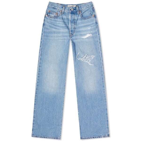 リーバイス レディース デニムパンツ ボトムス Levi's Ribcage Straight Ankle Jeans Blue