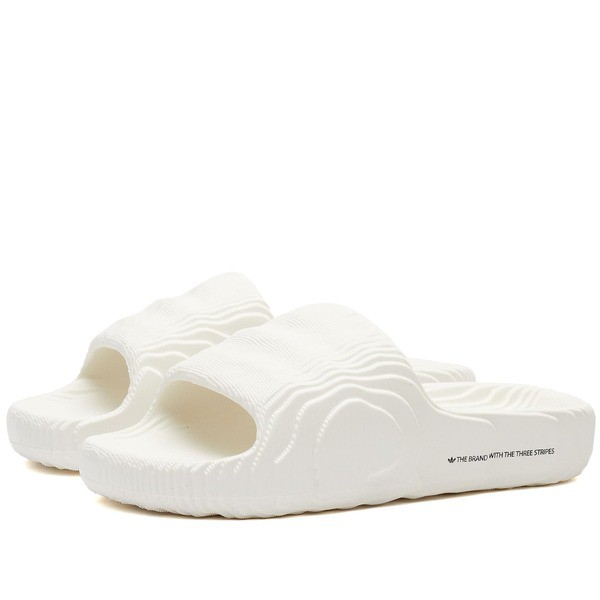 アディダス レディース スニーカー シューズ Adidas Adilette 22 W Off White, Off White & Core Blackの通販は