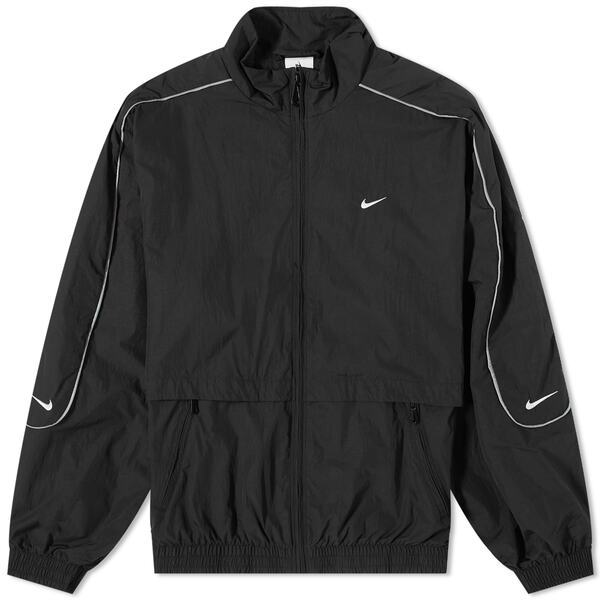 ナイキ メンズ ジャケット・ブルゾン アウター Nike Solo Swoosh Woven Track Jacket Black & Whiteの通販は 28,470円