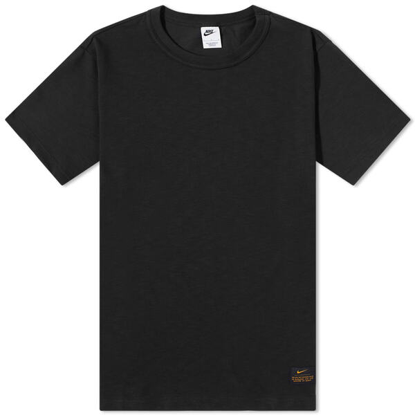 ナイキ メンズ シャツ トップス Nike Life Short Sleeve Knit Top Black & White