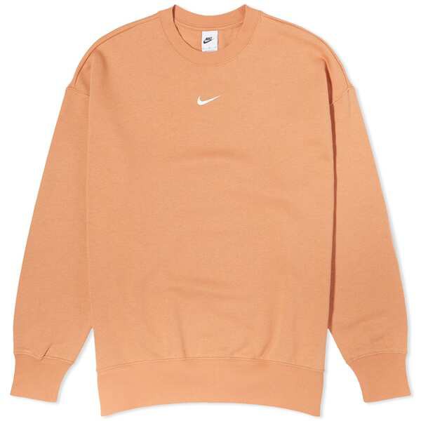 ナイキ レディース パーカー・スウェット アウター Nike Phoenix Fleece Crew Sweat Amber Brown & Sail