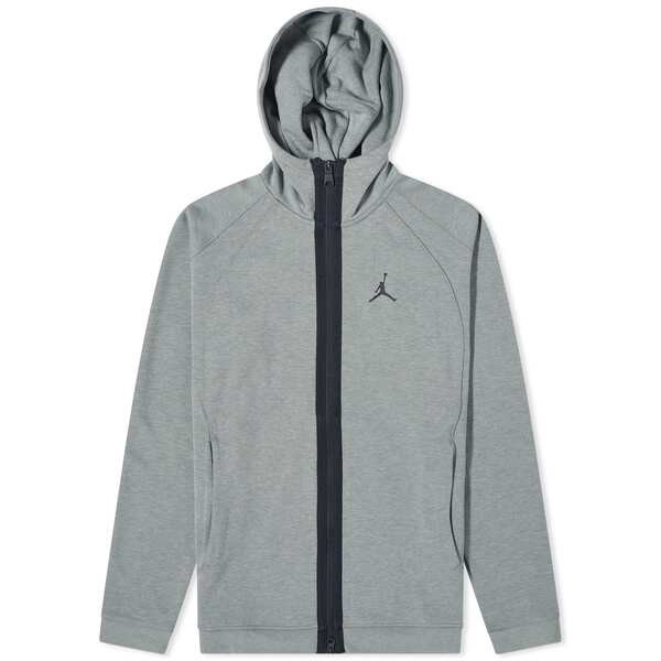 ジョーダン メンズ パーカー・スウェット アウター Air Jordan Dri-FIT Sport Statement Air Zip Hoodie Dark Grey Heather & Black