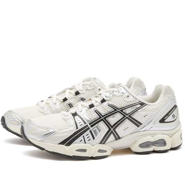 アシックス メンズ スニーカー シューズ Asics GEL-NIMBUS 9 Cream & Black