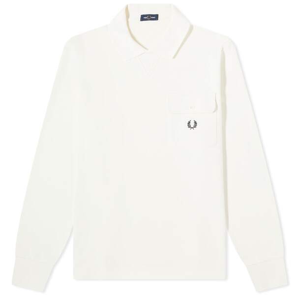 フレッドペリー メンズ パーカー・スウェット アウター Fred Perry LoopbackPocket Sweat Ecru