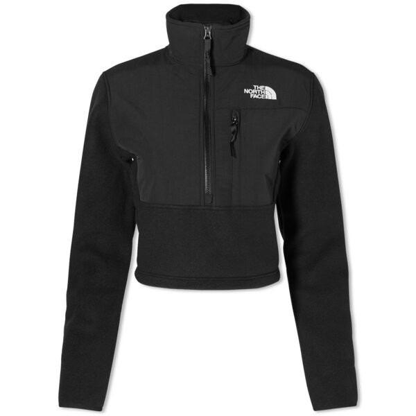 ノースフェイス レディース ジャケット・ブルゾン アウター The North Face Denali Fleece Cropped Jacket Black