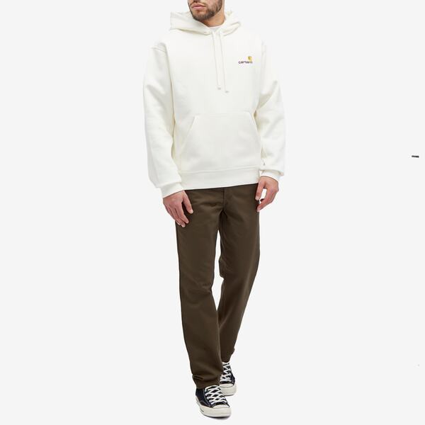 カーハート メンズ パーカー・スウェット アウター Carhartt WIP Hooded American Script Crew Sweat Wax