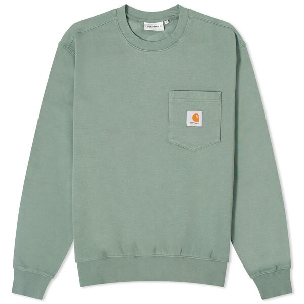 カーハート メンズ パーカー・スウェット アウター Carhartt WIP Pocket Crew Sweat Park