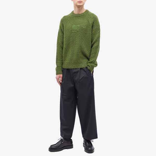 フレッドペリー メンズ ニット・セーター アウター Fred Perry x Raf Simons Fluffy Crew Knit Chive