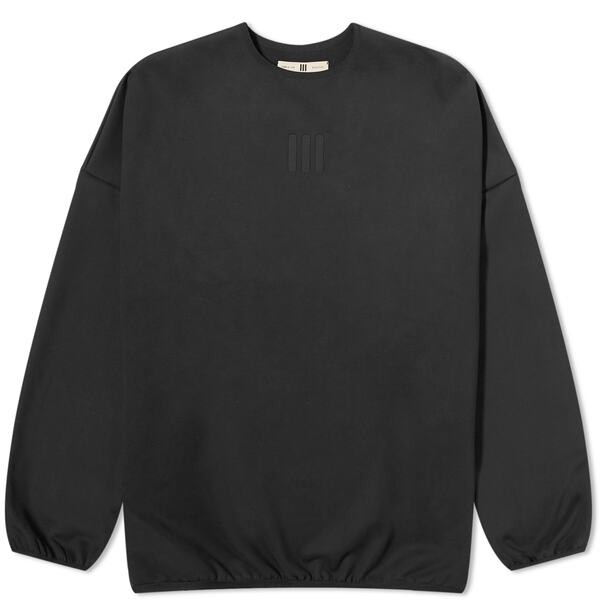 アディダス メンズ パーカー・スウェット アウター Adidas x Fear of God Athletics Crew Sweat Black