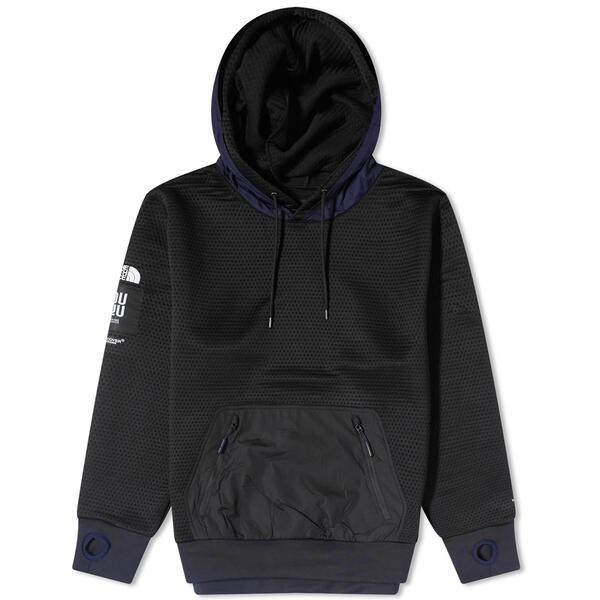 ノースフェイス メンズ パーカー・スウェット アウター The North Face x Undercover Soukuu Dot Knit Double Hoodie Tnf Black & Aviato