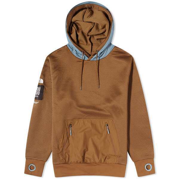 ノースフェイス メンズ パーカー・スウェット アウター The North Face x Undercover Soukuu Dot Knit Double Hoodie Sepia Brown & Conc