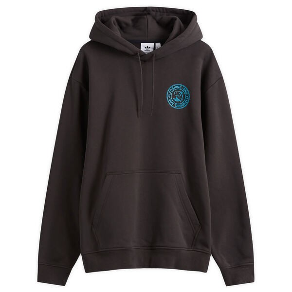 アディダス メンズ パーカー・スウェット アウター END. X Adidas Flyfishing Hoodie Night Brown