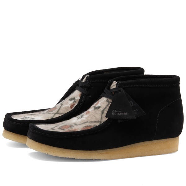 クラークス メンズ ブーツ・レインブーツ シューズ END. x Clarks Originals x Beams Plus 'Ski Club' Wallabee Boot Black Interest