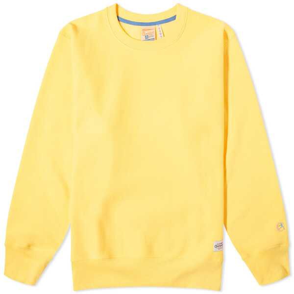 チャンピオン メンズ パーカー・スウェット アウター Champion Made in USA Reverse Weave Crew Sweat Freelance Yellow