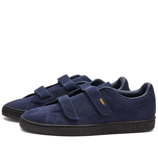 プーマ メンズ スニーカー シューズ Puma x Noah Suede Classic Velcro Puma Navy & Puma Black