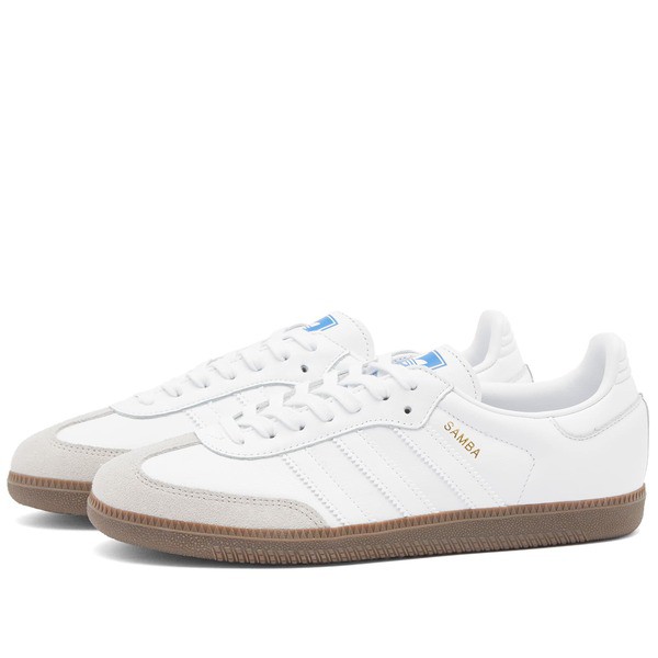 アディダス メンズ スニーカー シューズ Adidas SAMBA OG White & Gumの通販は