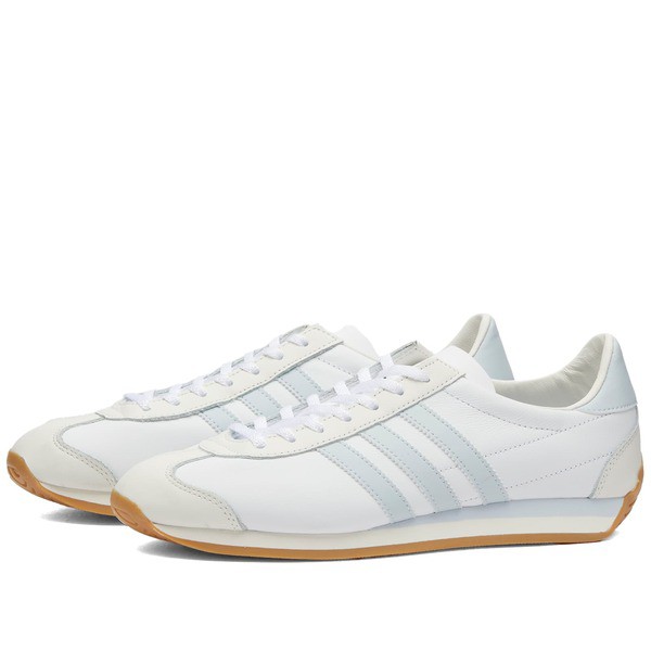 アディダス メンズ スニーカー シューズ Adidas Country OG Ftwr White, Halo Blue & Cloud ミドルカット