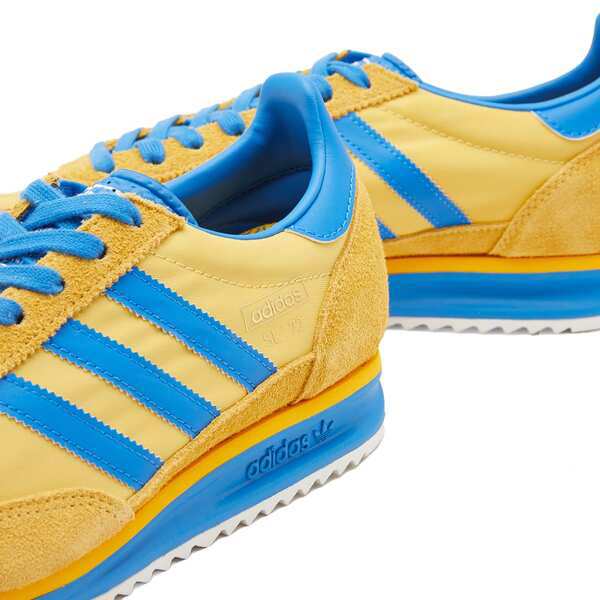 アディダス メンズ スニーカー シューズ Adidas SL 72 RS Utility Yellow & Bright Royal & Core  White