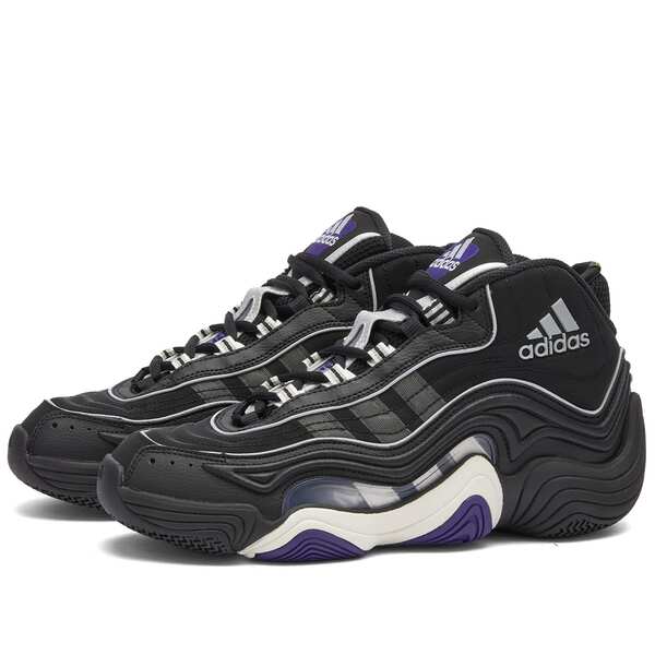 アディダス メンズ スニーカー シューズ Adidas CRAZY 98 Core Black, Core White & Collegiate Purple 27,980円