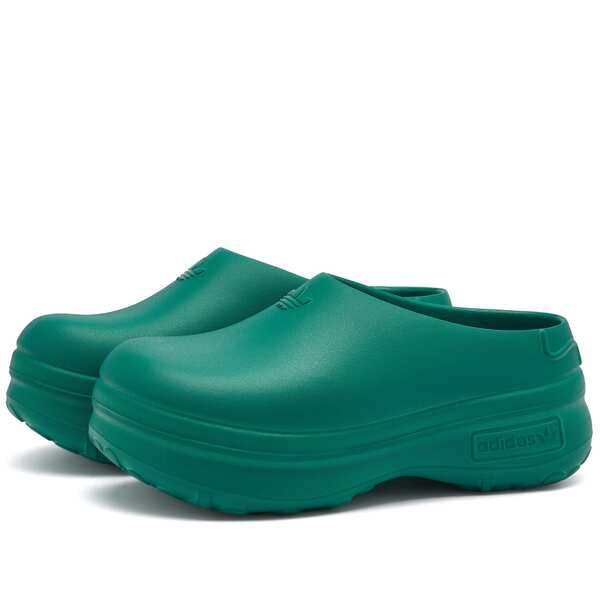 アディダス レディース サンダル シューズ Adidas ADIFOM STAN MULE W Collegiate Green Collegiate Green & Preloved Green