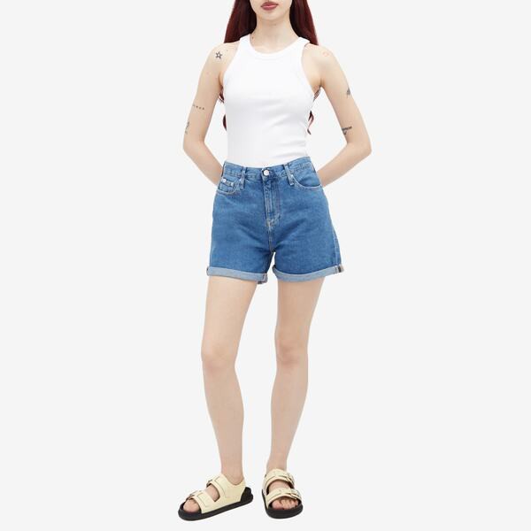 カルバンクライン レディース ハーフパンツ・ショーツ ボトムス Calvin Klein Mom Short Denim Medium