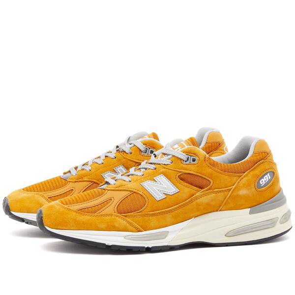 ニューバランス メンズ スニーカー シューズ New Balance U991YE2 - Made in UK Yellow