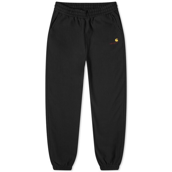 カーハート レディース カジュアルパンツ ボトムス Carhartt WIP American Script Sweat Pant Black