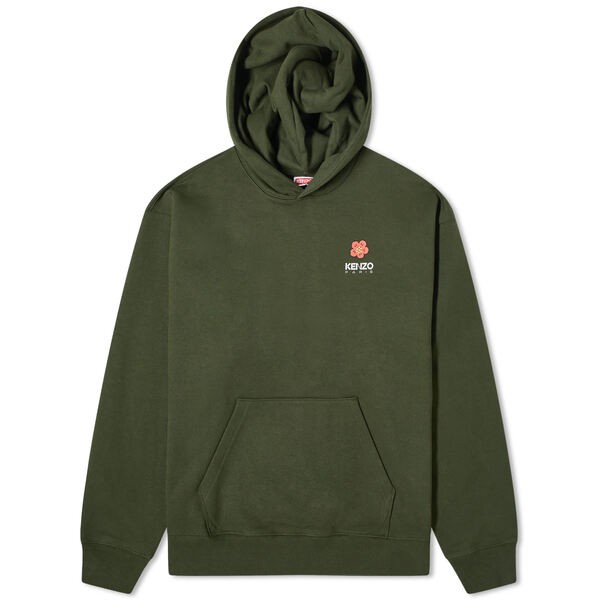 ケンゾー メンズ パーカー・スウェット アウター Kenzo Boke Flower Popover Hoody Olive