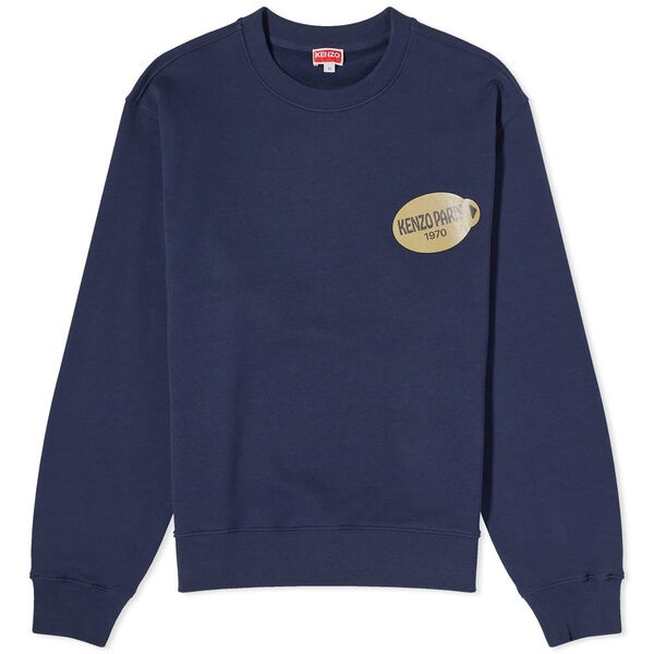 ケンゾー メンズ パーカー・スウェット アウター Kenzo Fruit Stickers Crew Sweat Midnight Blue