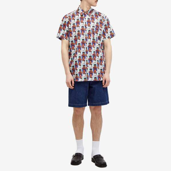 コム・デ・ギャルソン メンズ シャツ トップス Comme des Garcons SHIRT x Andy Warhol Muhammad Ali Short Sle Multi